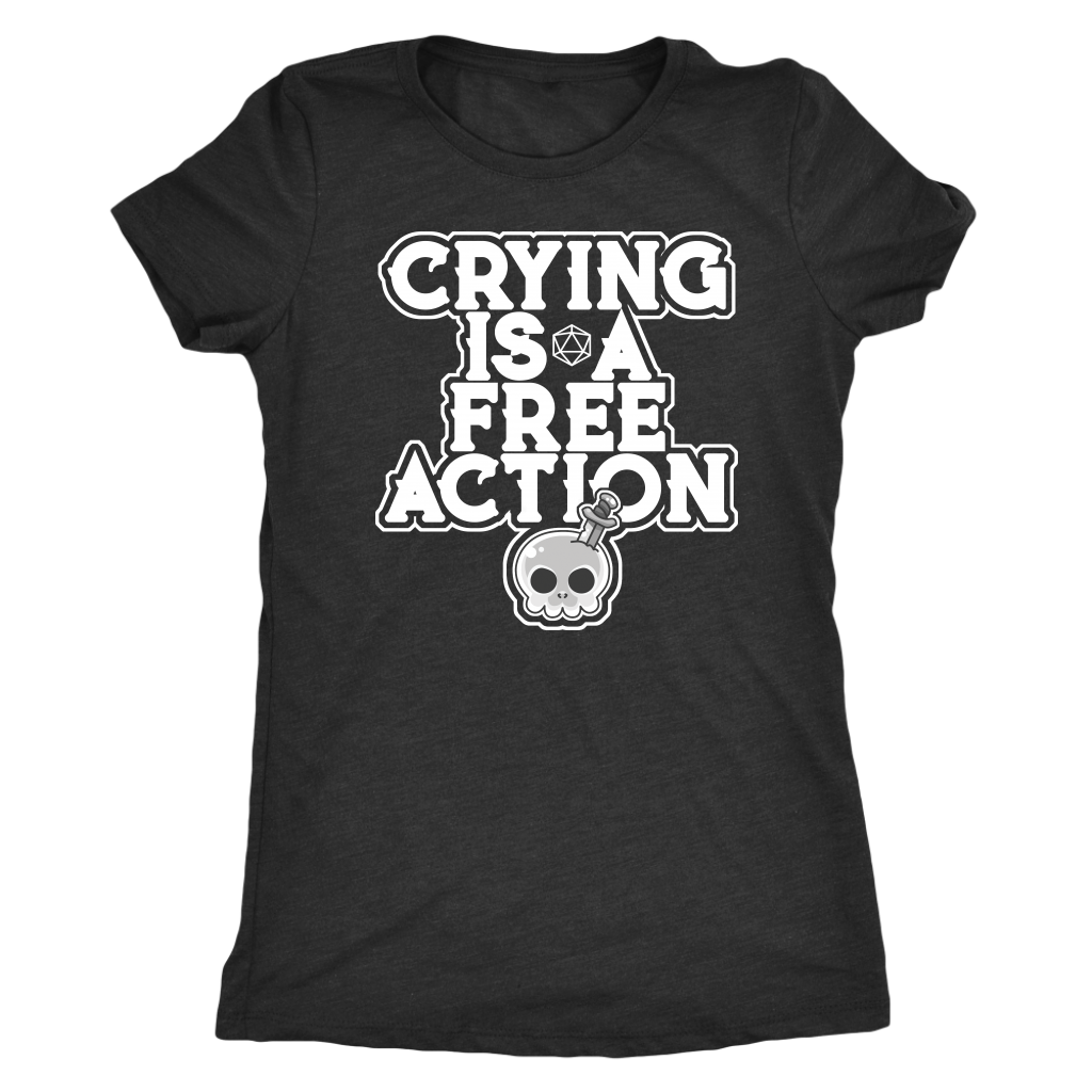 Crying is a Free Action T-shirt  - Gemmed Firefly