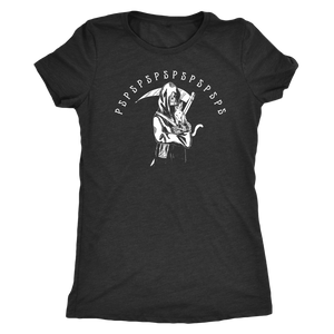 Reaper Kitty PSPSPSPSP T-shirt  - Gemmed Firefly