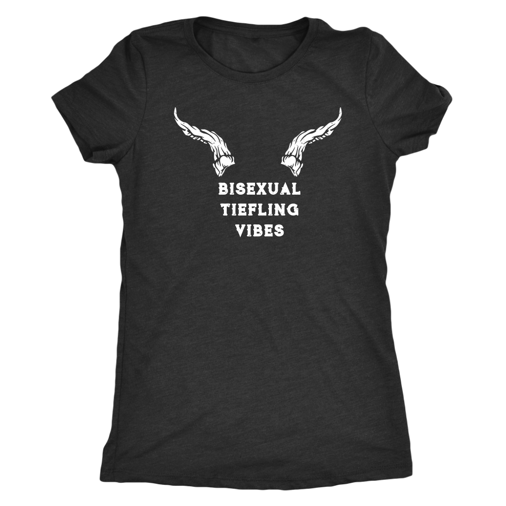 Bisexual Tiefling Vibes T-shirt  - Gemmed Firefly