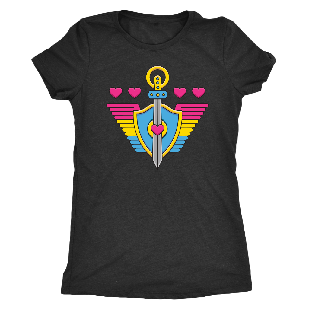Pansexual Paladin (Badge Only) T-shirt  - Gemmed Firefly
