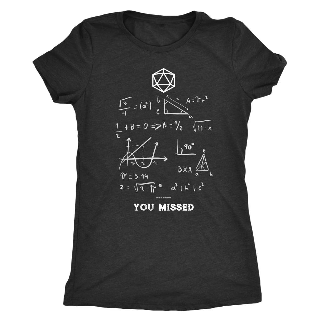 Dungeon Math T-shirt  - Gemmed Firefly