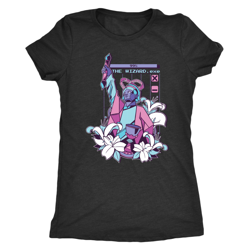 The Magician Tarot in Cyber Vapor T-shirt  - Gemmed Firefly