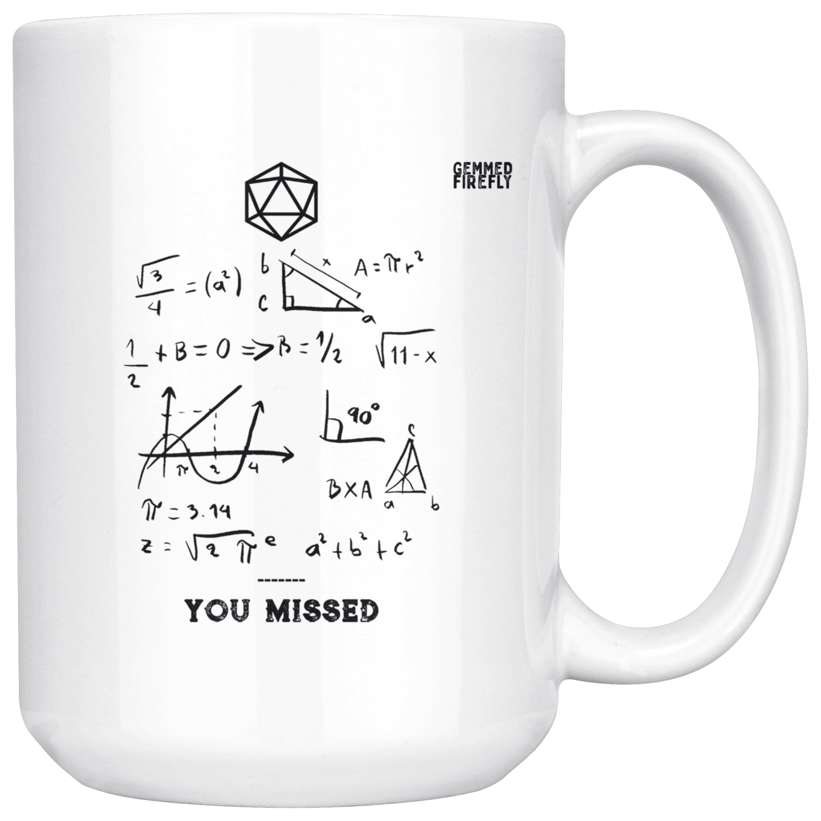 Dungeon Math Mug Drinkware  - Gemmed Firefly