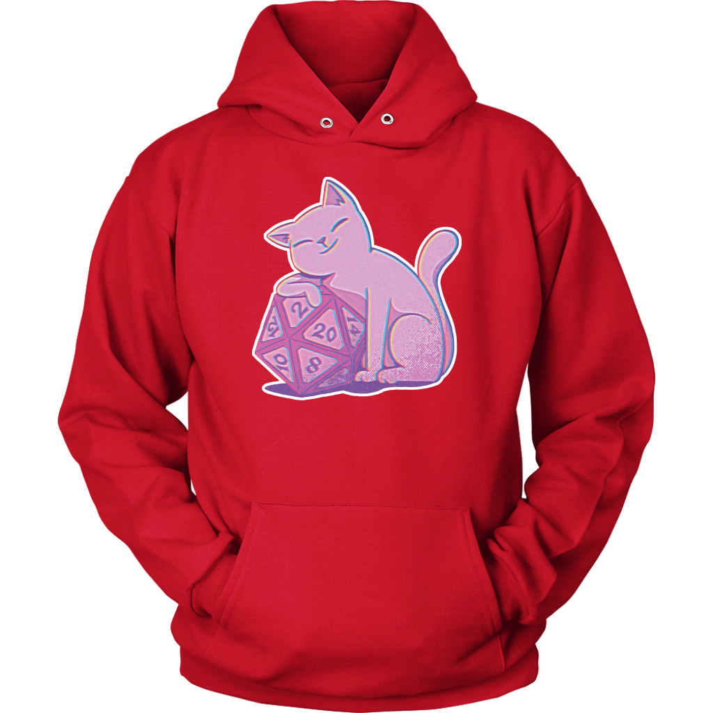 Glitch Cat Hoodie T-shirt  - Gemmed Firefly