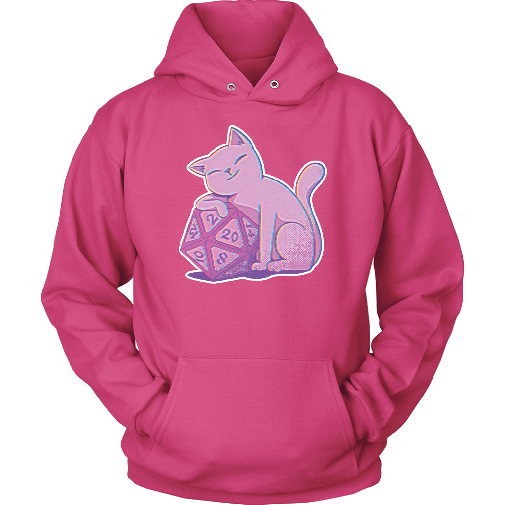 Glitch Cat Hoodie T-shirt  - Gemmed Firefly