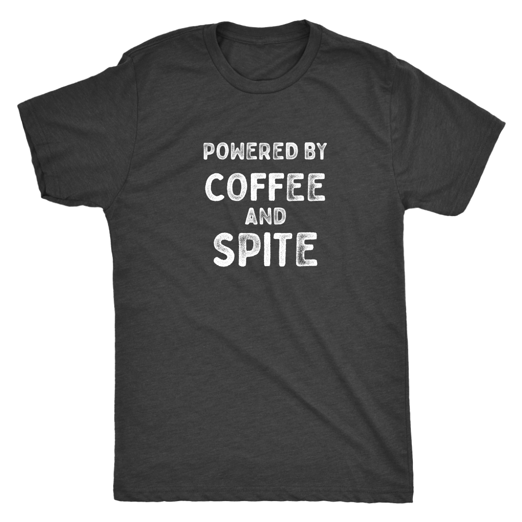 Powered By Coffee and Spite T-shirt  - Gemmed Firefly