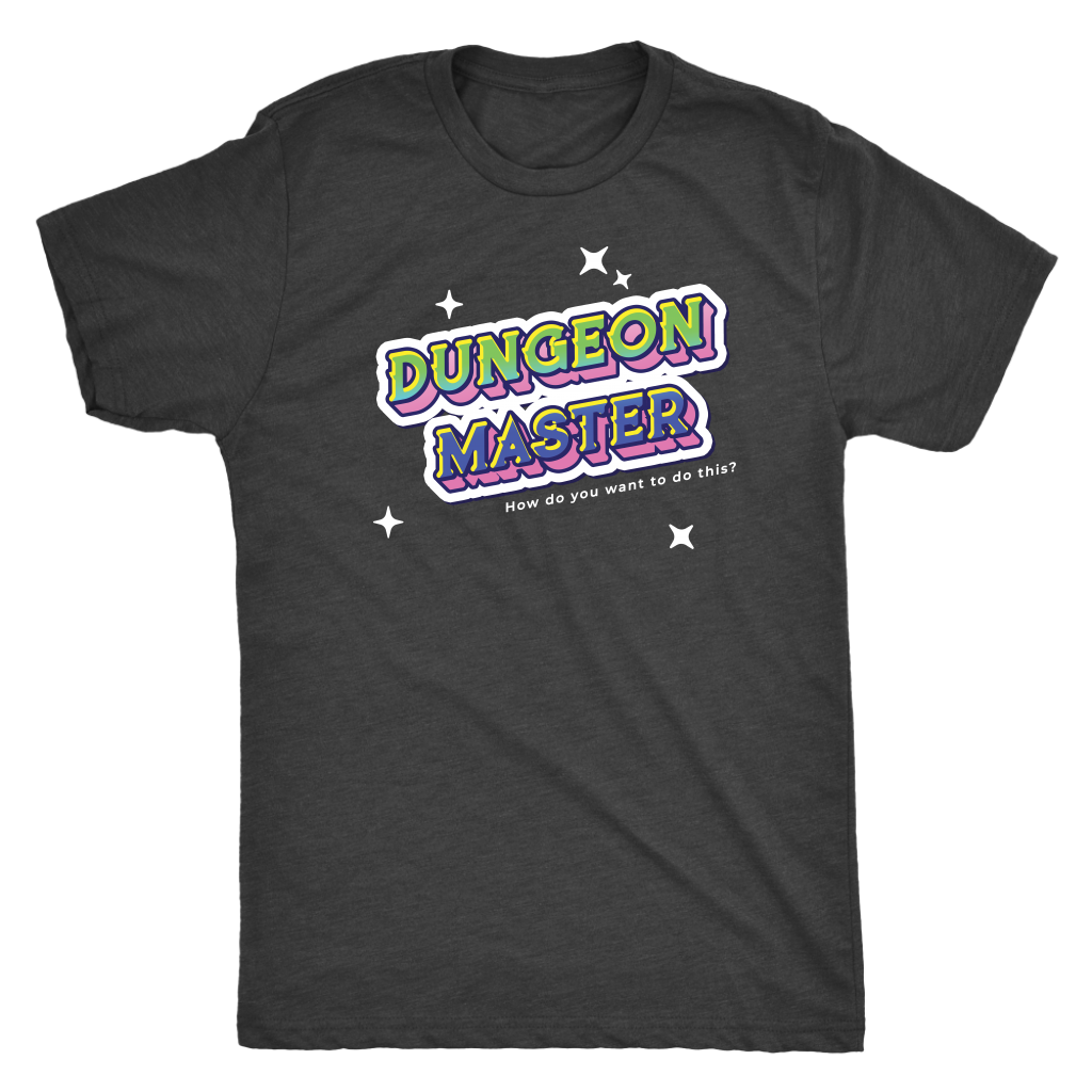 Dungeon Master Retro Title T-shirt  - Gemmed Firefly