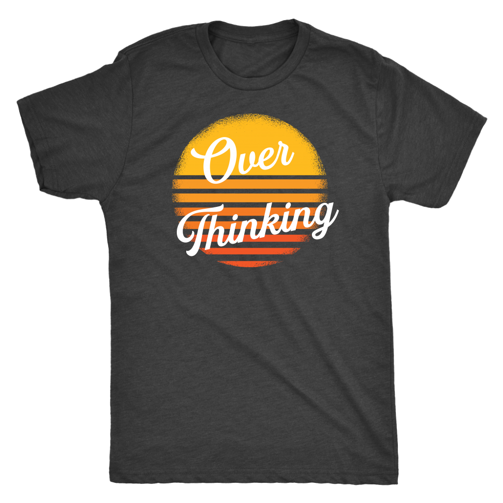 Overthinking Retro Sun T-shirt  - Gemmed Firefly
