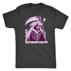 Death Save Glitch Reaper T-shirt  - Gemmed Firefly