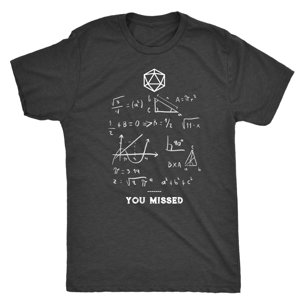 Dungeon Math T-shirt  - Gemmed Firefly