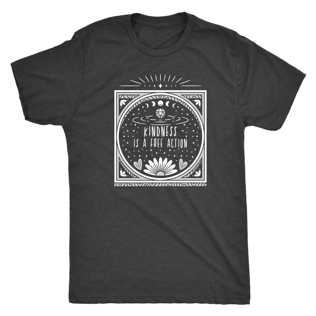 Kindness is a Free Action T-shirt  - Gemmed Firefly