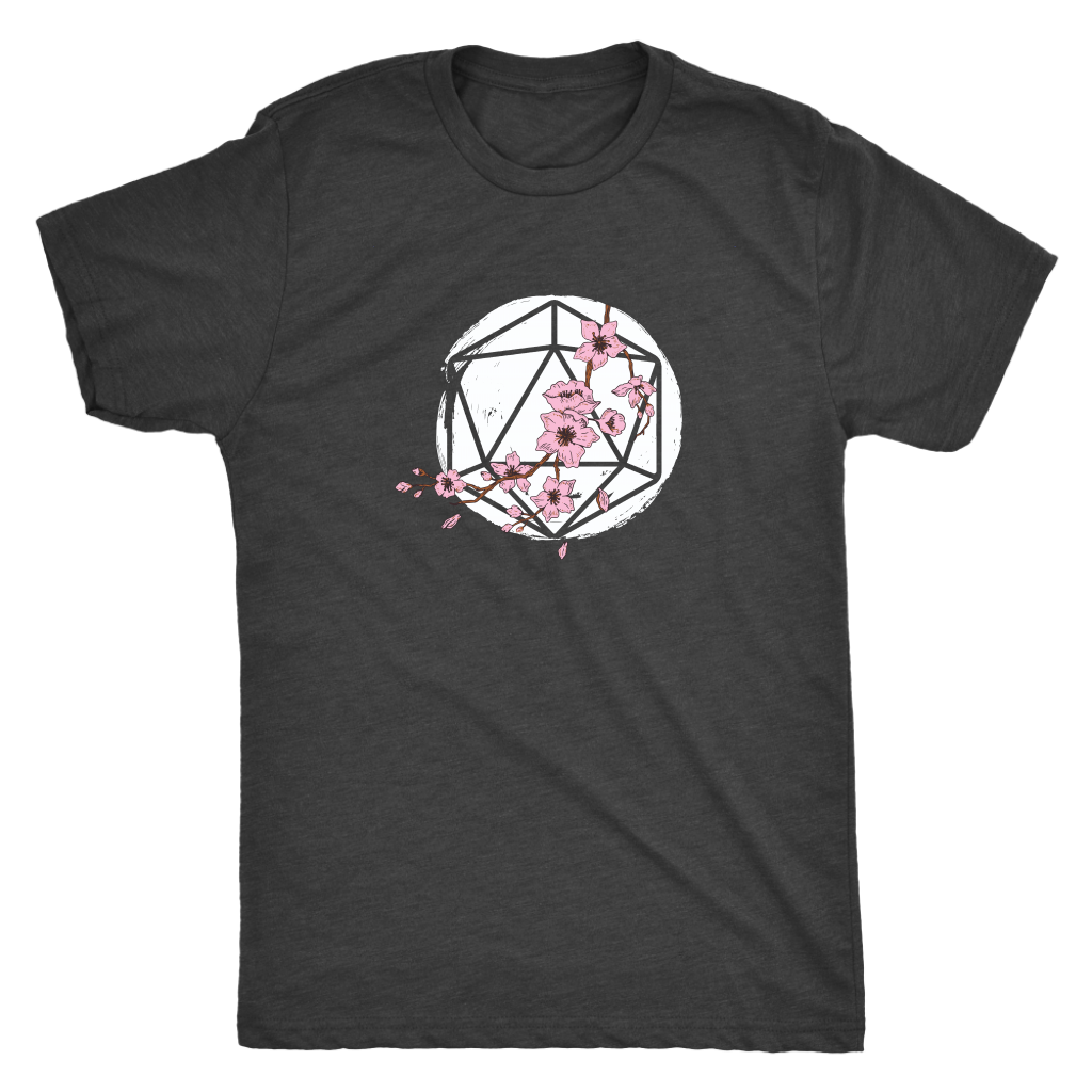 D20 Cherry Blossom T-shirt  - Gemmed Firefly