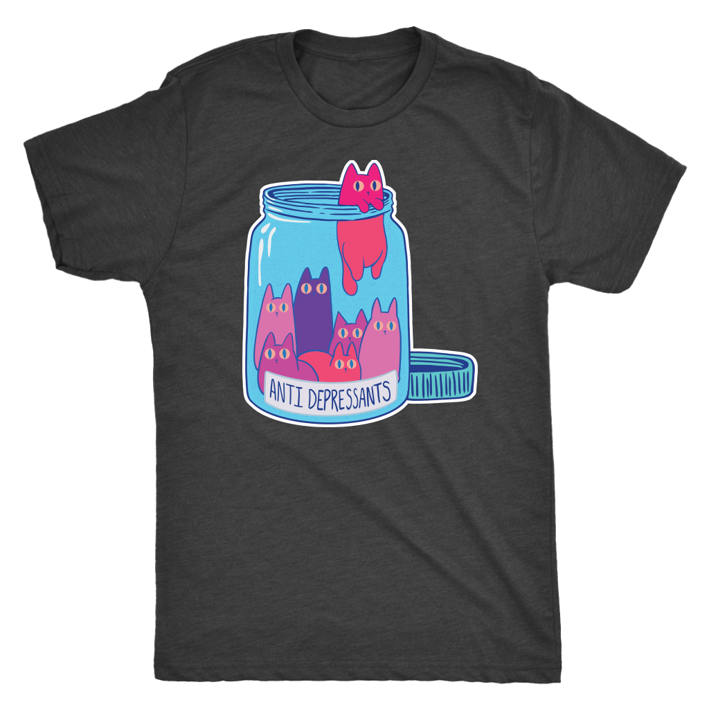 Anti-Depressants Bottle T-shirt  - Gemmed Firefly