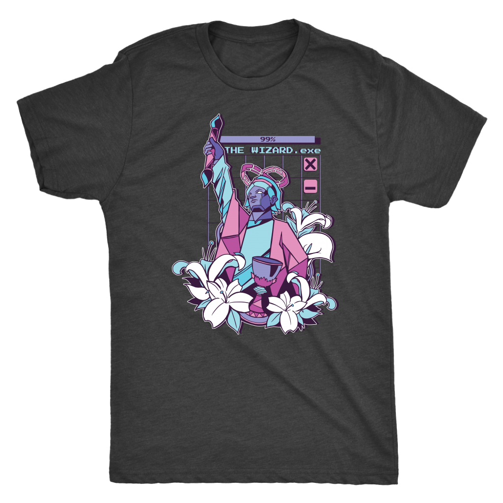 The Magician Tarot in Cyber Vapor T-shirt  - Gemmed Firefly