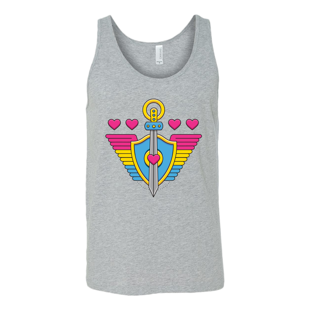 Pansexual Paladin (Badge Only) T-shirt  - Gemmed Firefly