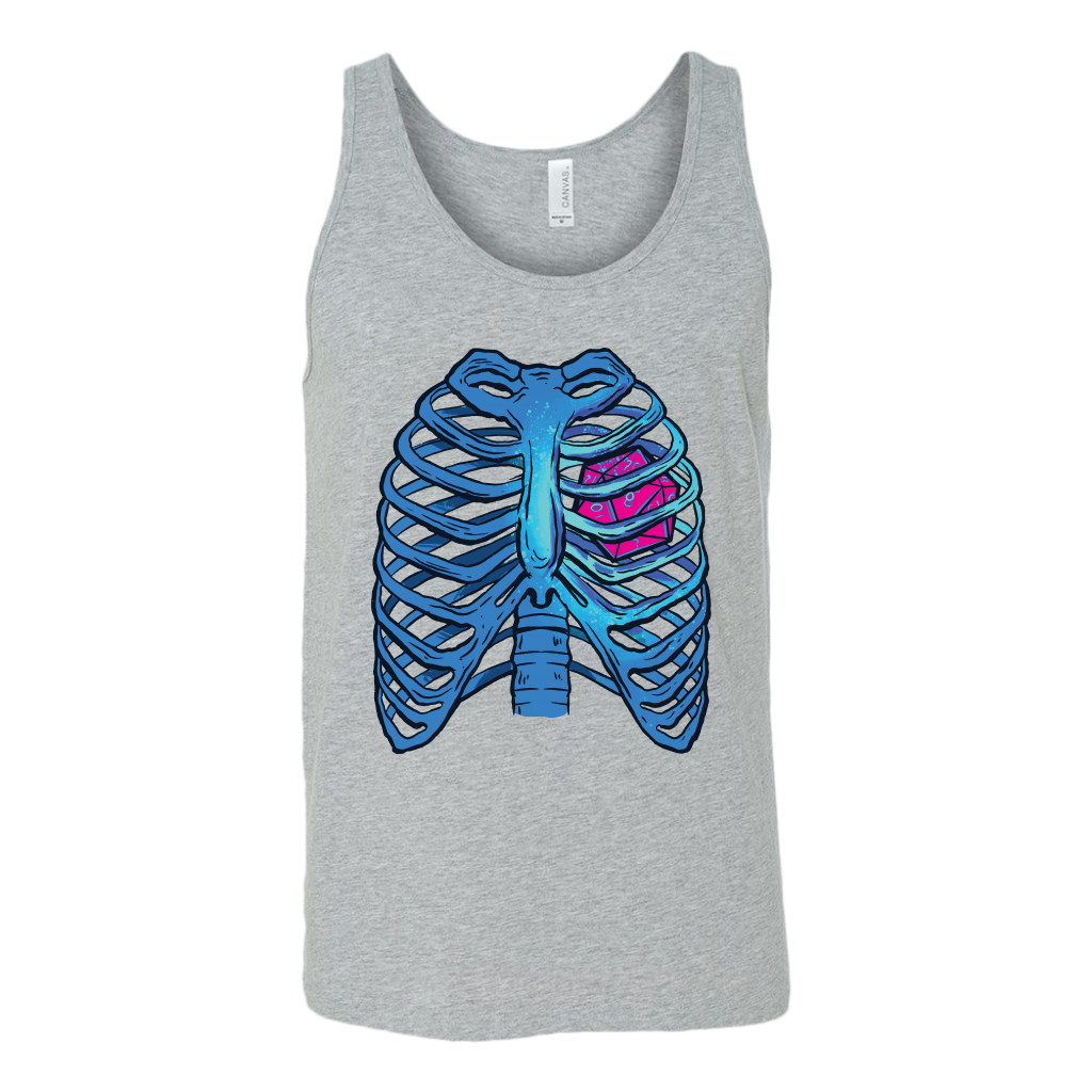 D20 Heart and Vapor Ribs T-shirt  - Gemmed Firefly