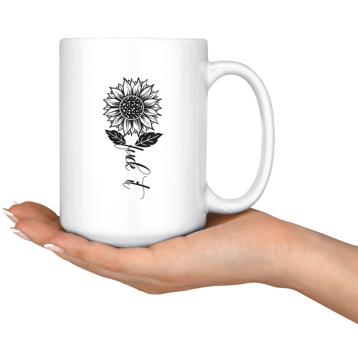 Sunflower Fuck It Mug Drinkware  - Gemmed Firefly