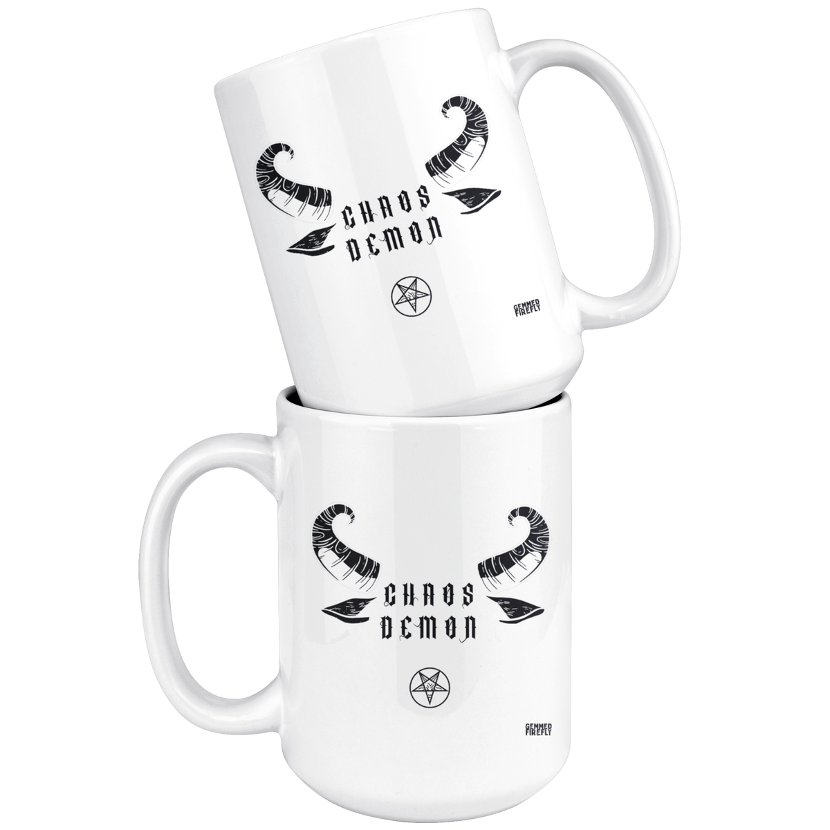 Chaos Demon Mug Drinkware  - Gemmed Firefly