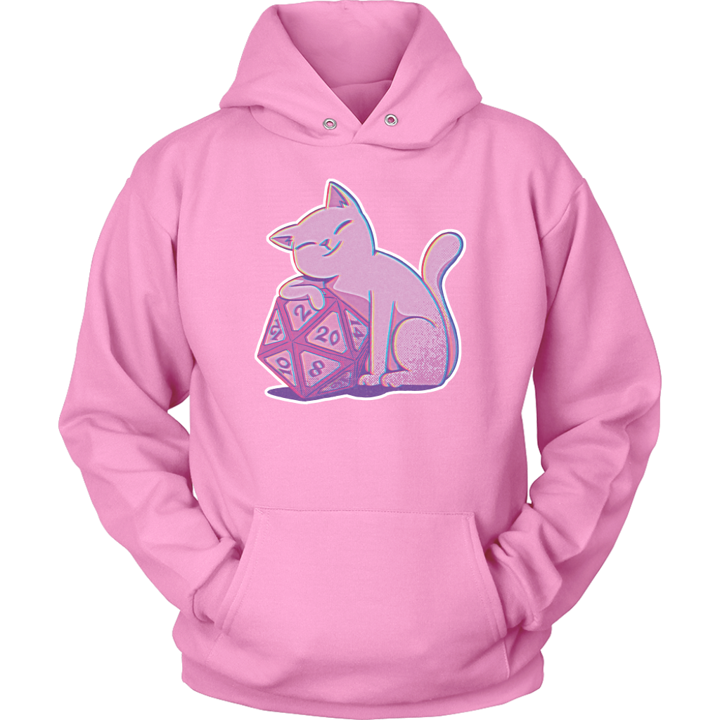Glitch Cat Hoodie T-shirt  - Gemmed Firefly
