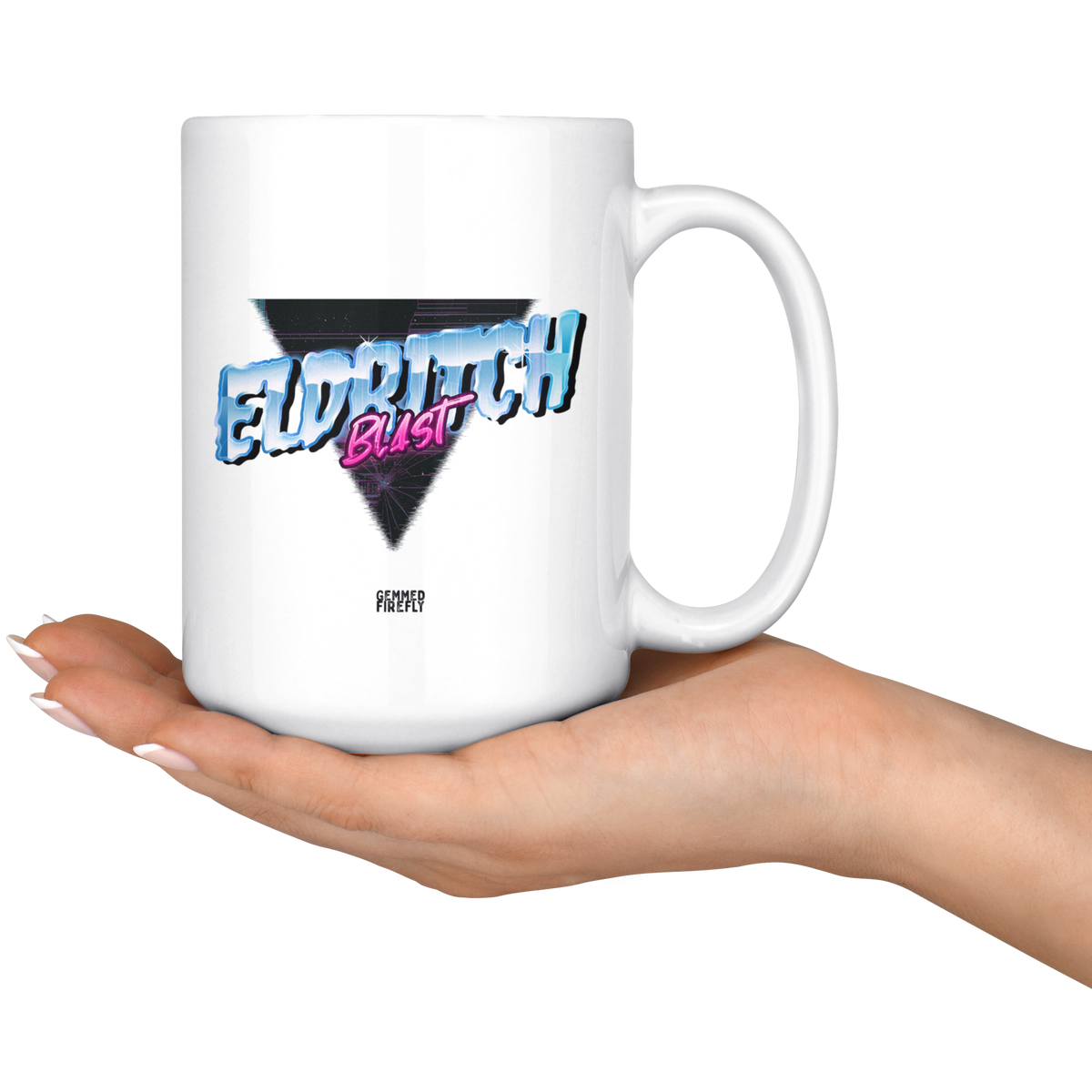 Eldritch Blast 80's Retro Mug Drinkware  - Gemmed Firefly
