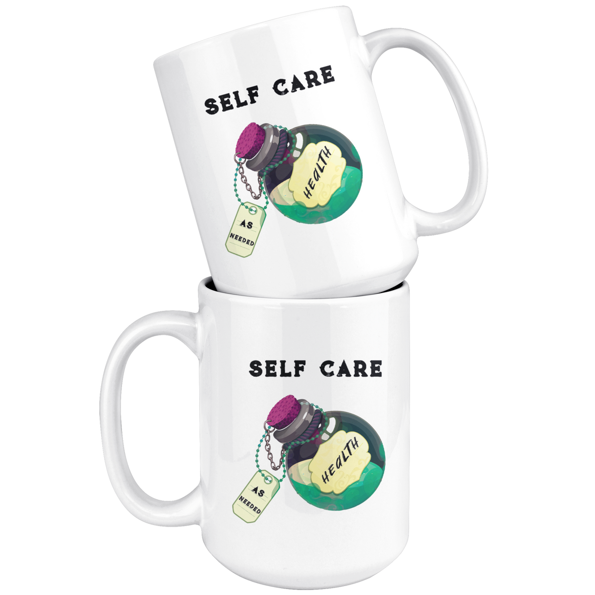 Self Care Health Potion Mug Drinkware  - Gemmed Firefly